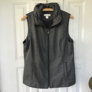 Coldwater Creek Patterned Grey Vest NWOT